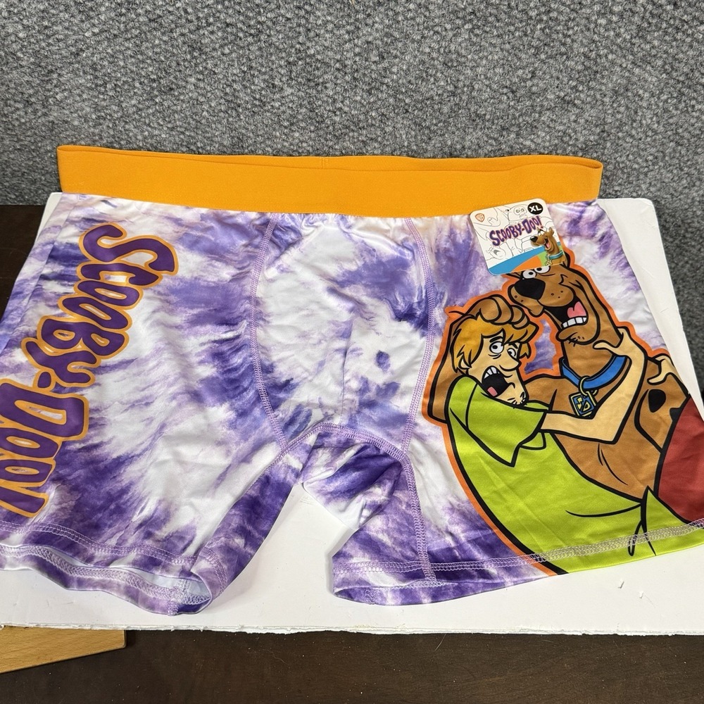 🍕 Scooby Doo Mystery Machine‎ Tie Dye Men's Boxer Size X-Large🆕️